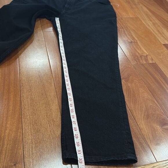 NWT Abercrombie & Fitch Ultra High Rise 90s Straight Black Jean size 35/20L - Picture 12 of 12
